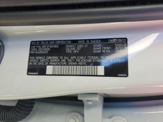 VOLVO XC60 ULTIM 2023 VIN YV4L12RF3P1261900