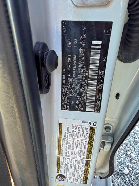 LEXUS GX 2017 VIN JTJBM7FX3H5167040