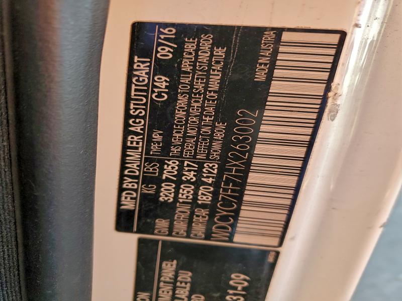 MERCEDES-BENZ G-CLASS 2017 VIN WDCYC7FF7HX263002