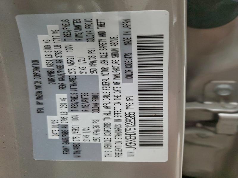 MAZDA CX-90 2025 VIN JM3KKEHD7S1228265