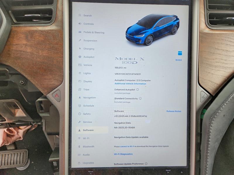 TESLA MODEL X 2018 VIN 5YJXCAE2XJF141831