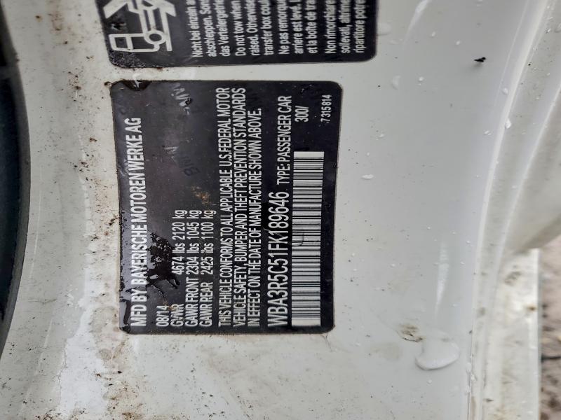 BMW 4 SERIES 2015 VIN WBA3R5C51FK189646