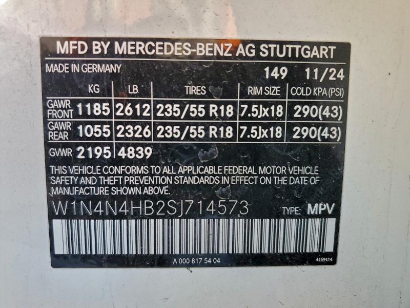 MERCEDES-BENZ GLA-CLASS 2025 VIN W1N4N4HB2SJ714573