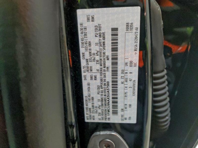 FORD ESCAPE ST 2025 VIN 1FMCU9NAXSUA57580