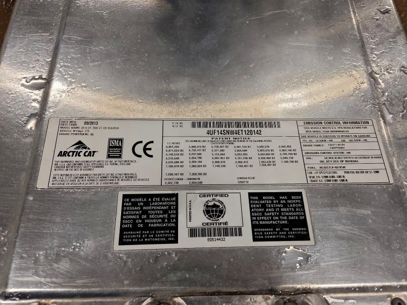 ARCTIC-CAT SNOWMOBILE 2014