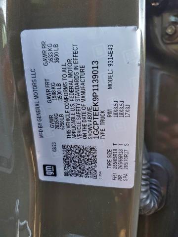 CHEVROLET COLORADO T 2023 VIN 1GCPTEEK9P1139013