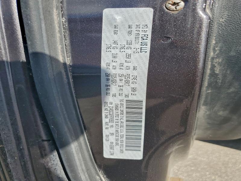 DODGE CARAVAN 2015 VIN 2C4RDGCG6FR703923