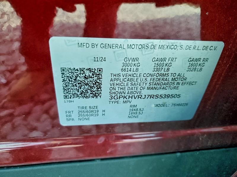 HONDA PROLOGUE E 2024 VIN 3GPKHVRJ7RS539505