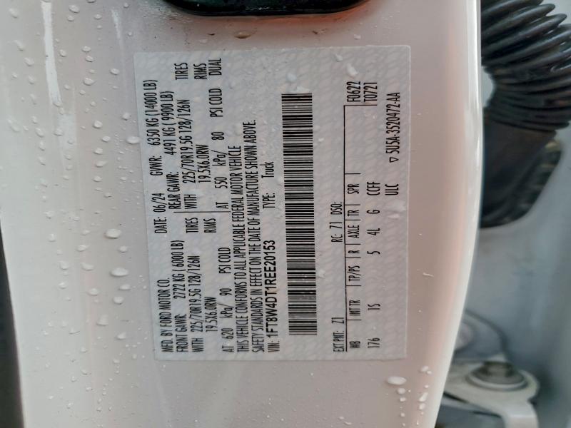 FORD F450 2024 VIN 1FT8W4DT1REE20153