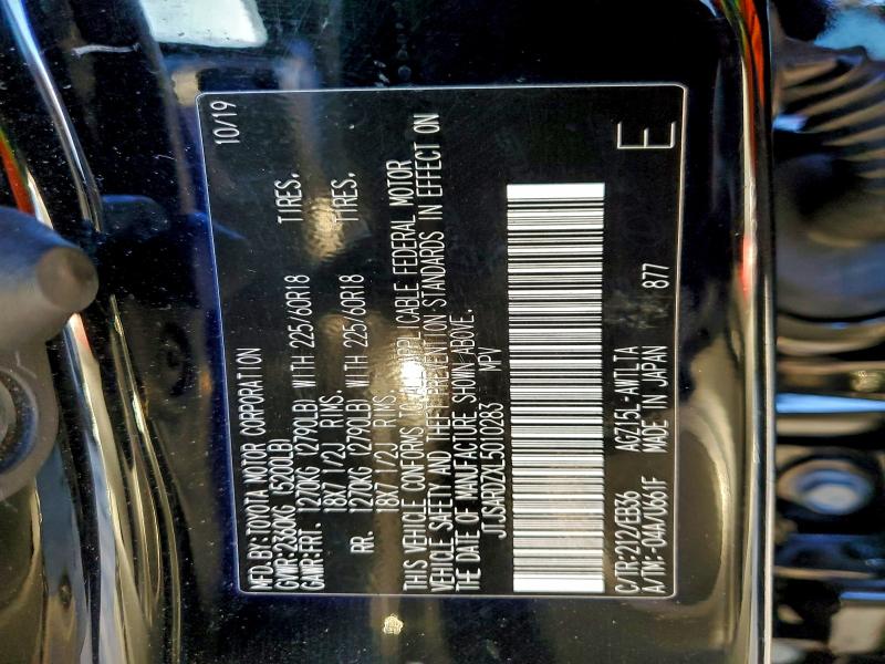 LEXUS NX 300 F S 2020 VIN JTJSARDZXL5010283