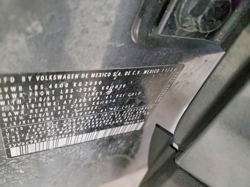 VOLKSWAGEN TAOS S 2025 VIN 3VV8C7B24SM005835