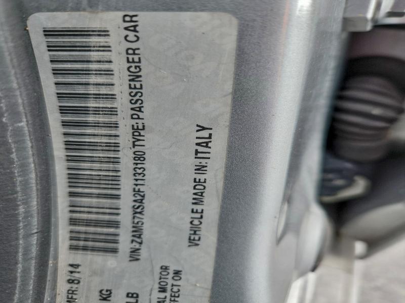 MASERATI ALL MODELS 2015 VIN ZAM57XSA2F1133180