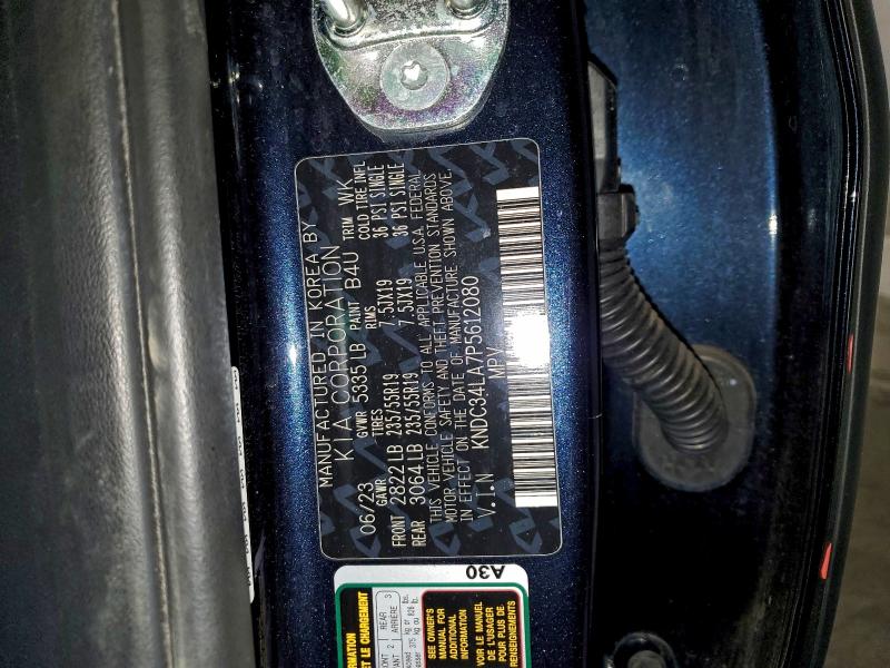 KIA EV6 LIGHT 2023 VIN KNDC34LA7P5612080