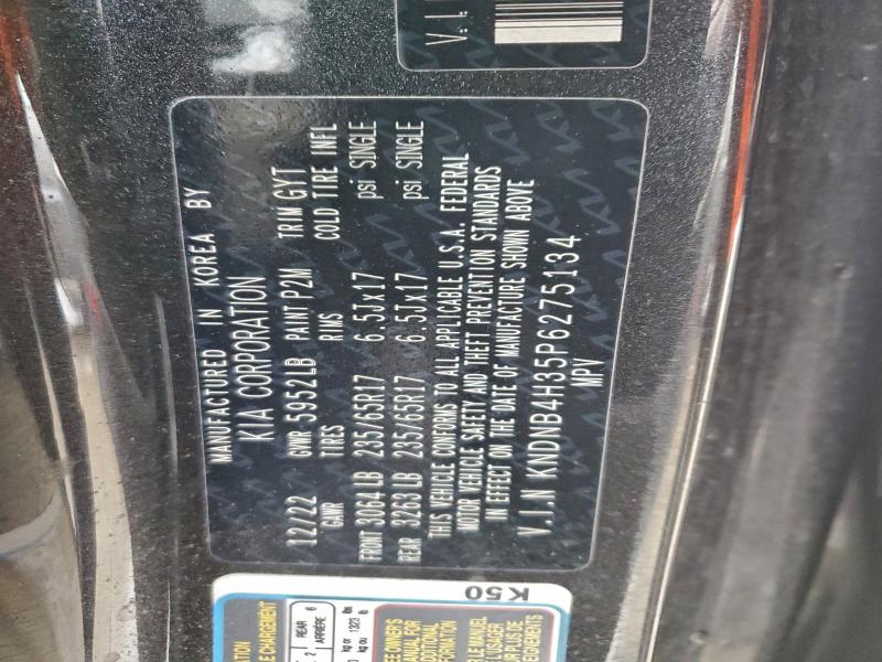 KIA CARNIVAL L 2023 VIN KNDNB4H35P6275134