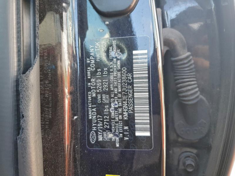 GENESIS G80 2018 VIN KMHGN4JE7JU238600