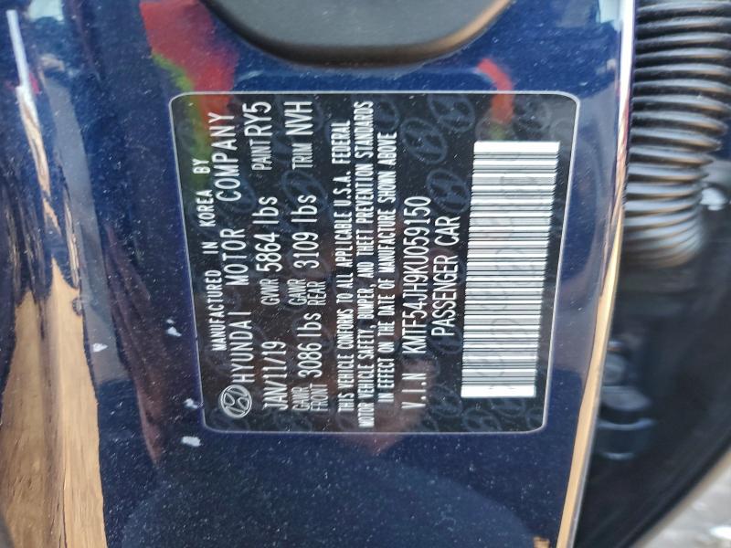 GENESIS G90 2019 VIN KMTF54JH9KU059150