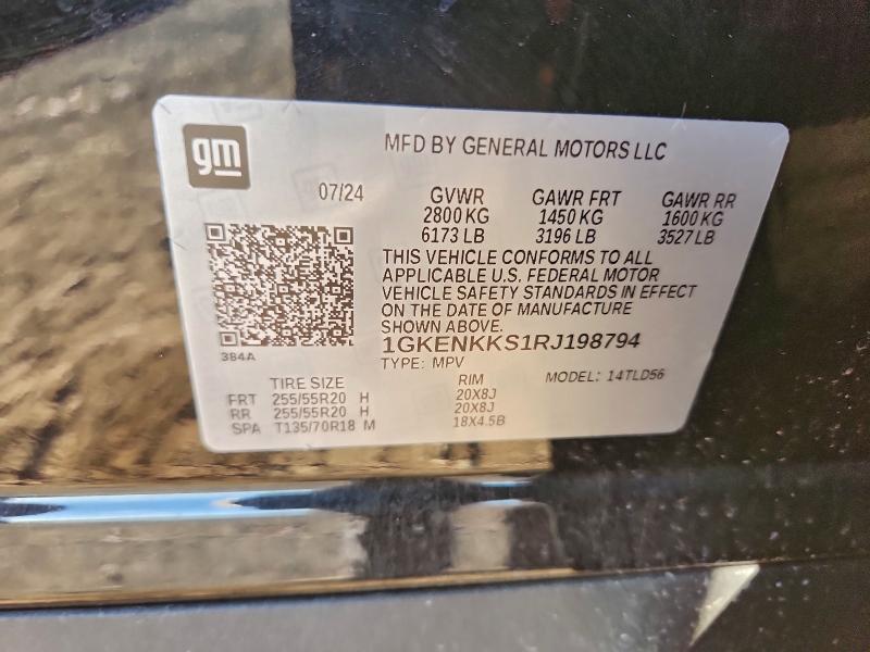 GMC ACADIA UPL 2024 VIN 1GKENKKS1RJ198794