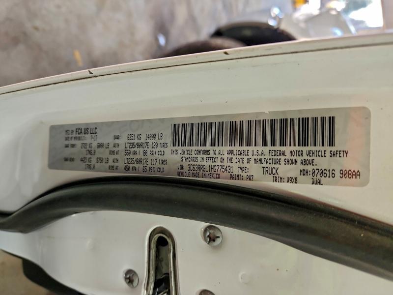 RAM All Models 2017 VIN 3C63RRGL1HG775431