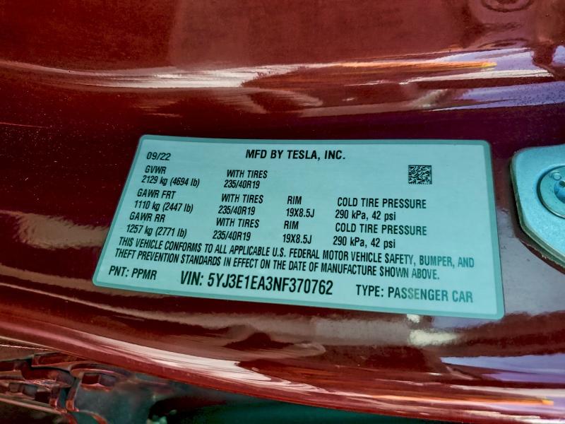 Фото 12 - TESLA MODEL 3