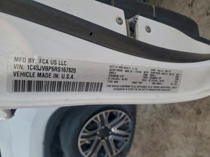 JEEP WAGONEER 2024 VIN 1C4SJVBP6RS167820