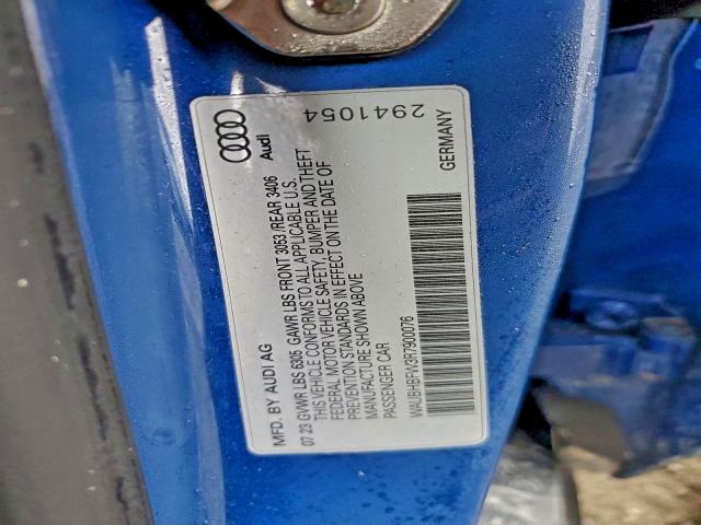 AUDI RS E-TRON 2024 VIN WAUBHBFW3R7900076