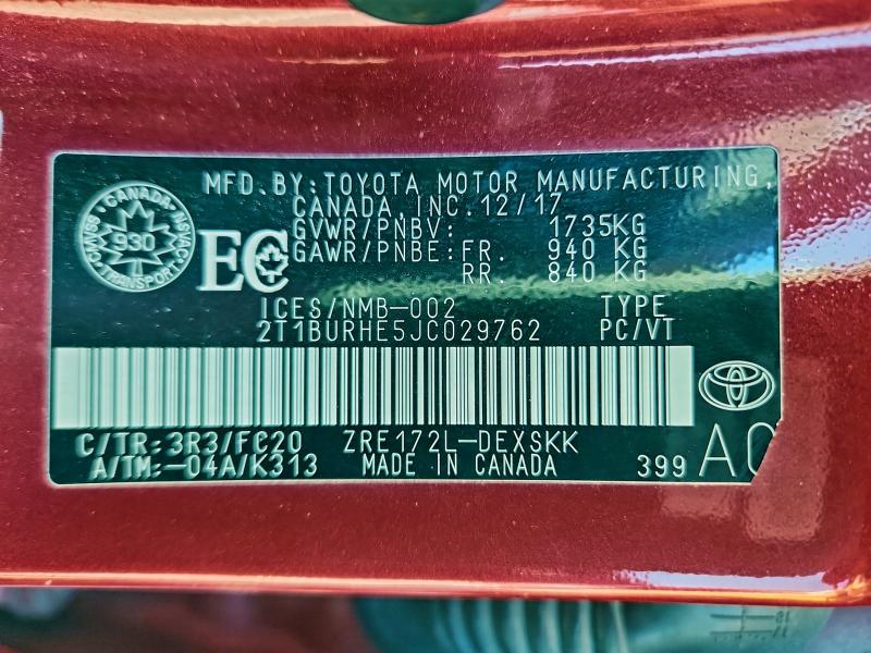 Фото 12 - TOYOTA COROLLA