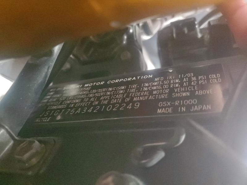 SUZUKI GSXR1000 2004