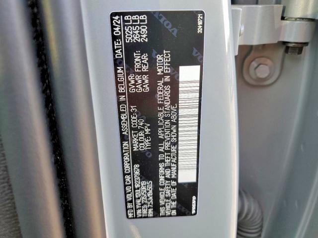 VOLVO XC40 PLUS 2024 VIN YV4L12UL1R2379678