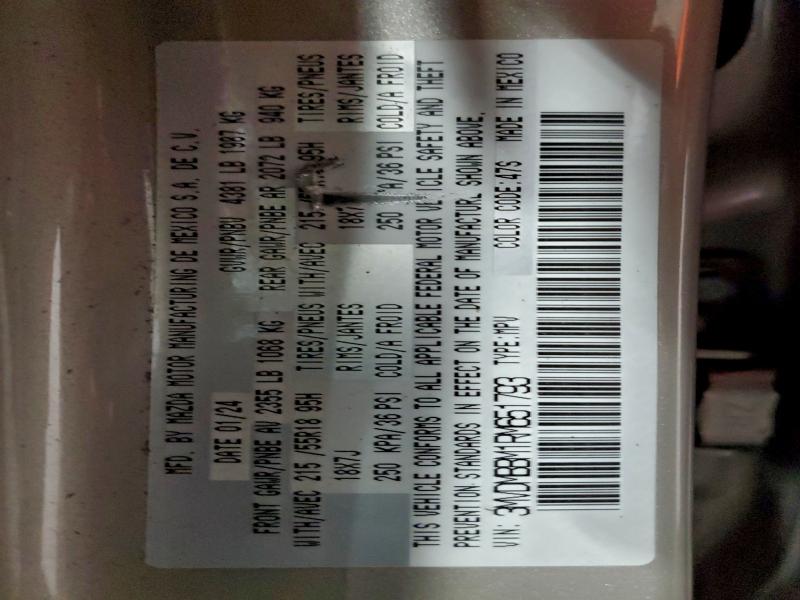 MAZDA CX30 2024 VIN 3MVDMBBM1RM651793