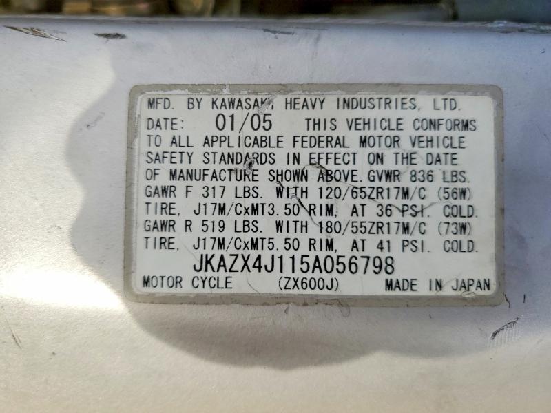 KAWASAKI ZX 2005
