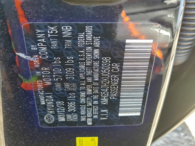 GENESIS G90 2019 VIN KMHG54JH2KU050398