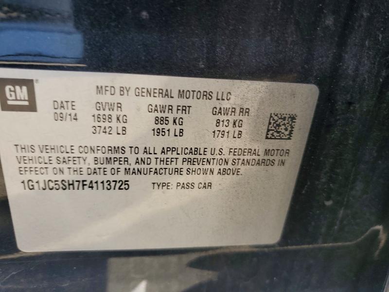 Фото 12 - CHEVROLET SONIC