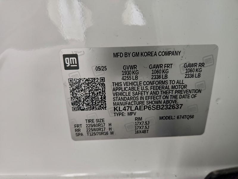 BUICK ENVISTA PR 2025 VIN KL47LAEP6SB232637