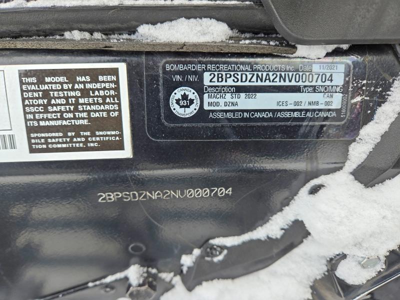 SKI-DOO SNOWMOBILE 2022