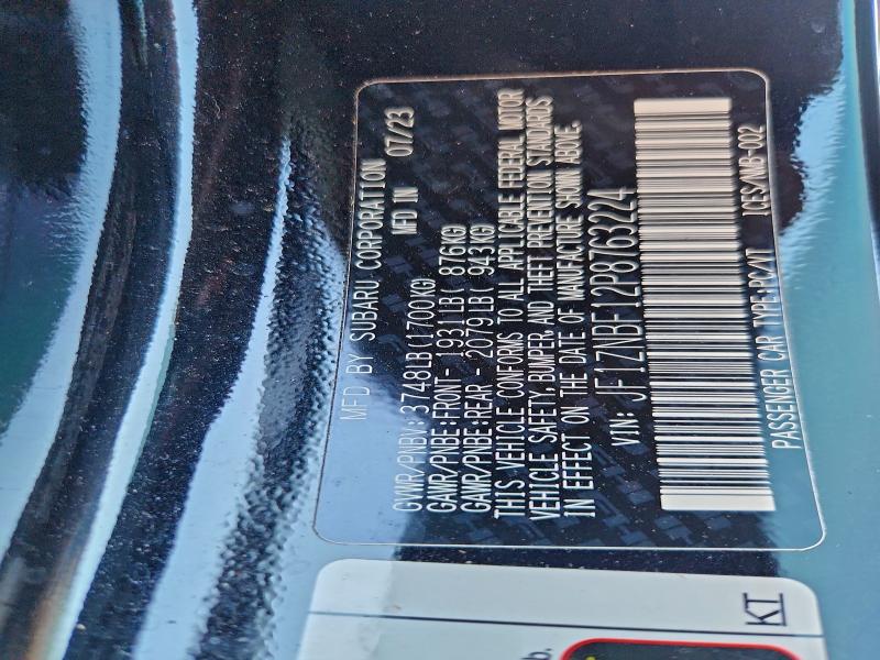 TOYOTA GR 86 PREM 2023 VIN JF1ZNBF12P8763224