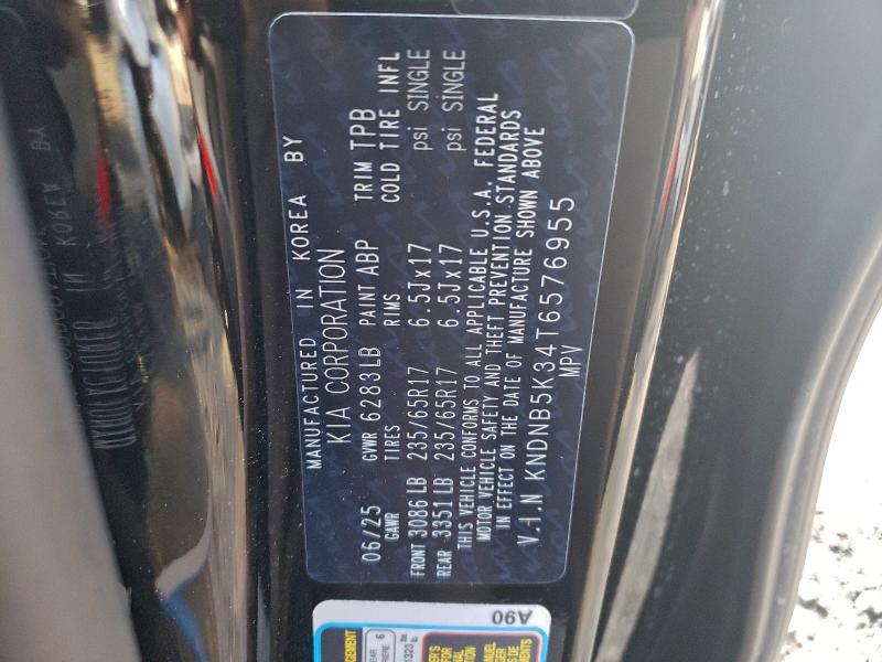 KIA CARNIVAL L 2026 VIN KNDNB5K34T6576955