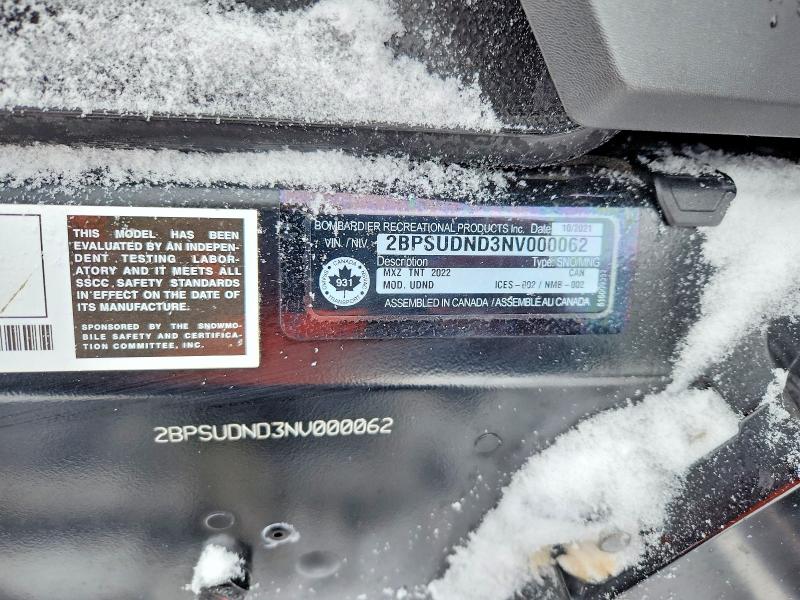 SKI-DOO SNOWMOBILE 2022