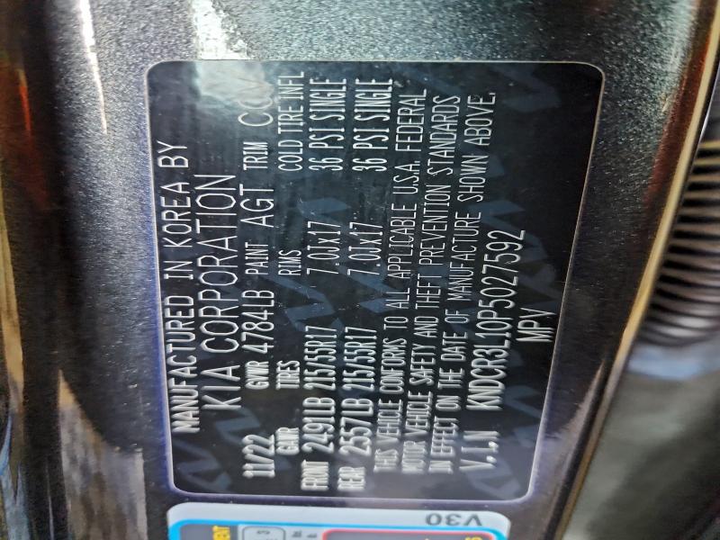 KIA NIRO WIND 2023 VIN KNDCR3L10P5027592