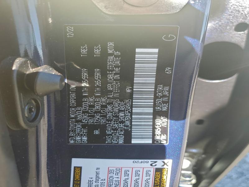 LEXUS GX 2023 VIN JTJAM7BX4P5349605