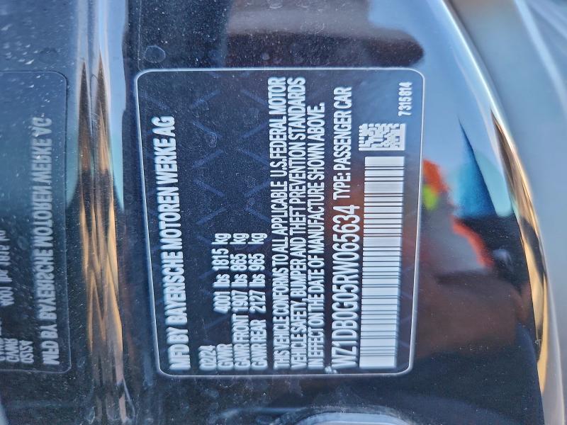 TOYOTA SUPRA 2024 VIN WZ1DB0G05RW065634