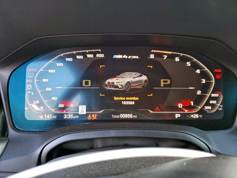 BMW M4 CSL 2023 VIN WBS63AZ00PCL35819