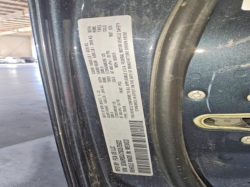 RAM 2500 2025 VIN 3C6UR5DJ7SG575922