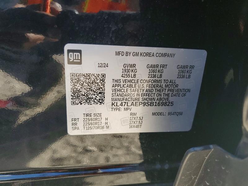 BUICK ENVISTA PR 2025 VIN KL47LAEP9SB169825