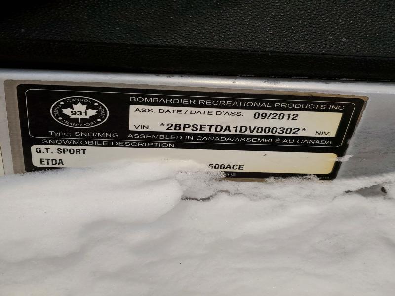 SKI-DOO SNOWMOBILE 2013