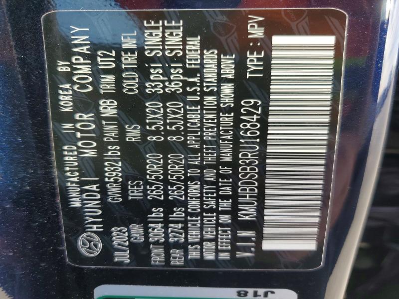 GENESIS GV80 2024 VIN KMUHBDSB3RU168429