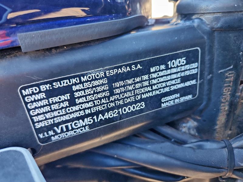 SUZUKI GS500 FK 2006