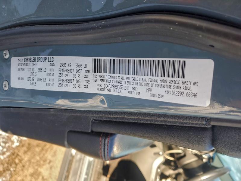 JEEP CHEROKEE 2015 VIN 1C4PJMBB9FW551311