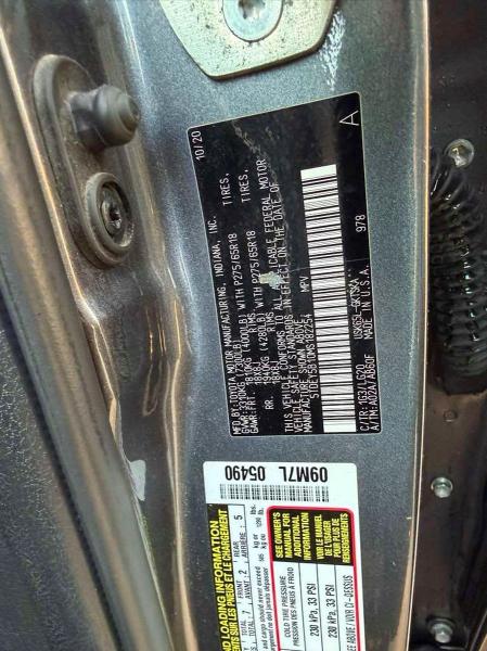 TOYOTA SEQUOIA 2021 VIN 5TDEY5B10MS182254