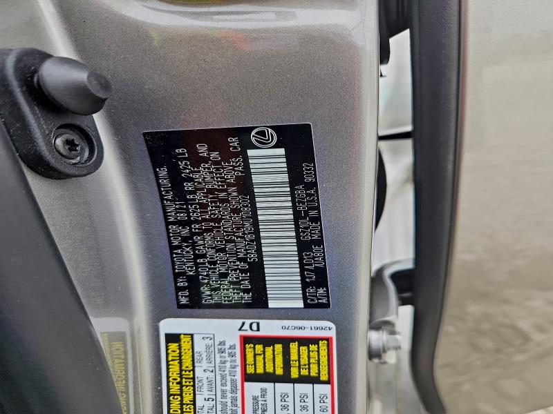 LEXUS ES350 2021 VIN 58ADZ1B19MU108302