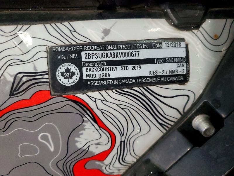 SKI-DOO BACKCOUNTR 2019